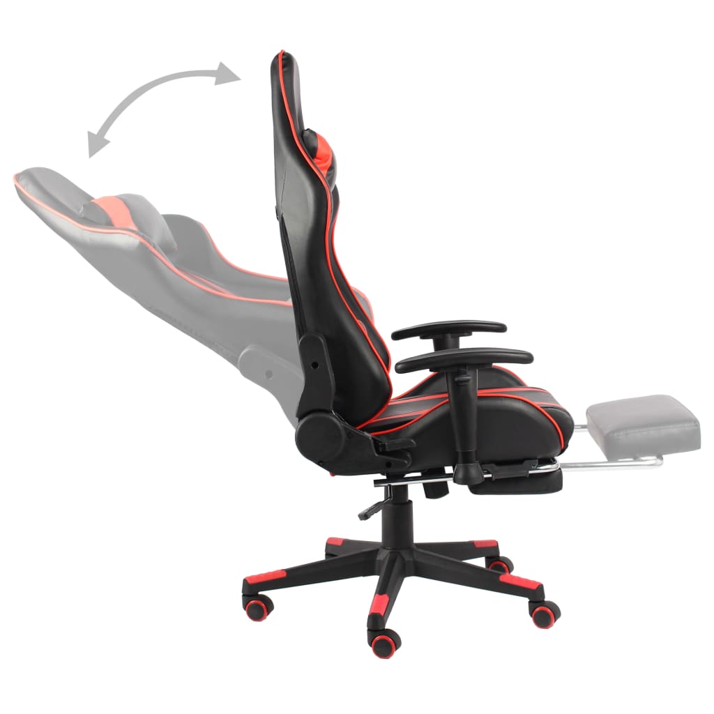 Chaise gamer pivotante PVC