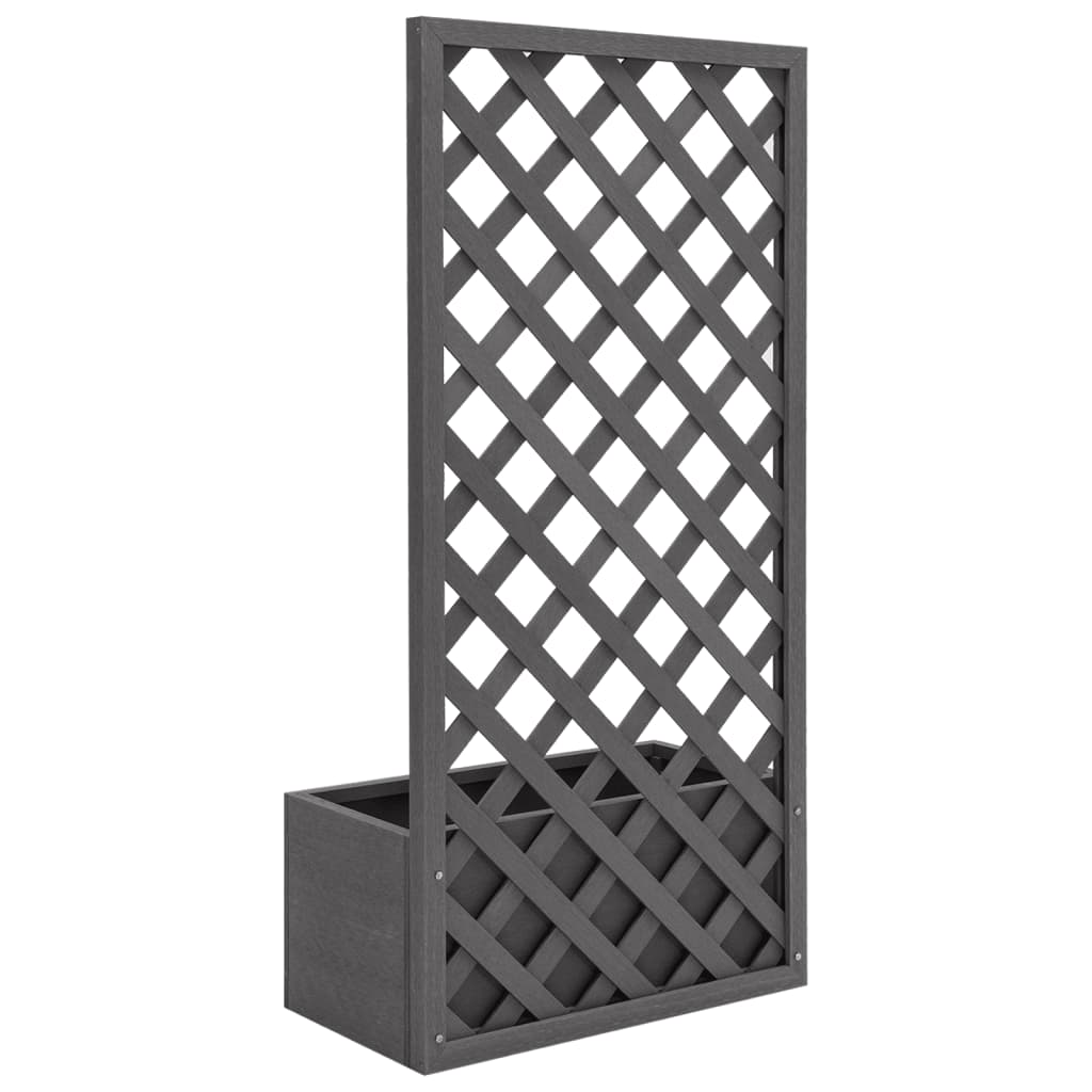 Plantenbakken met latwerk 2 st 65x33x135 cm HKC