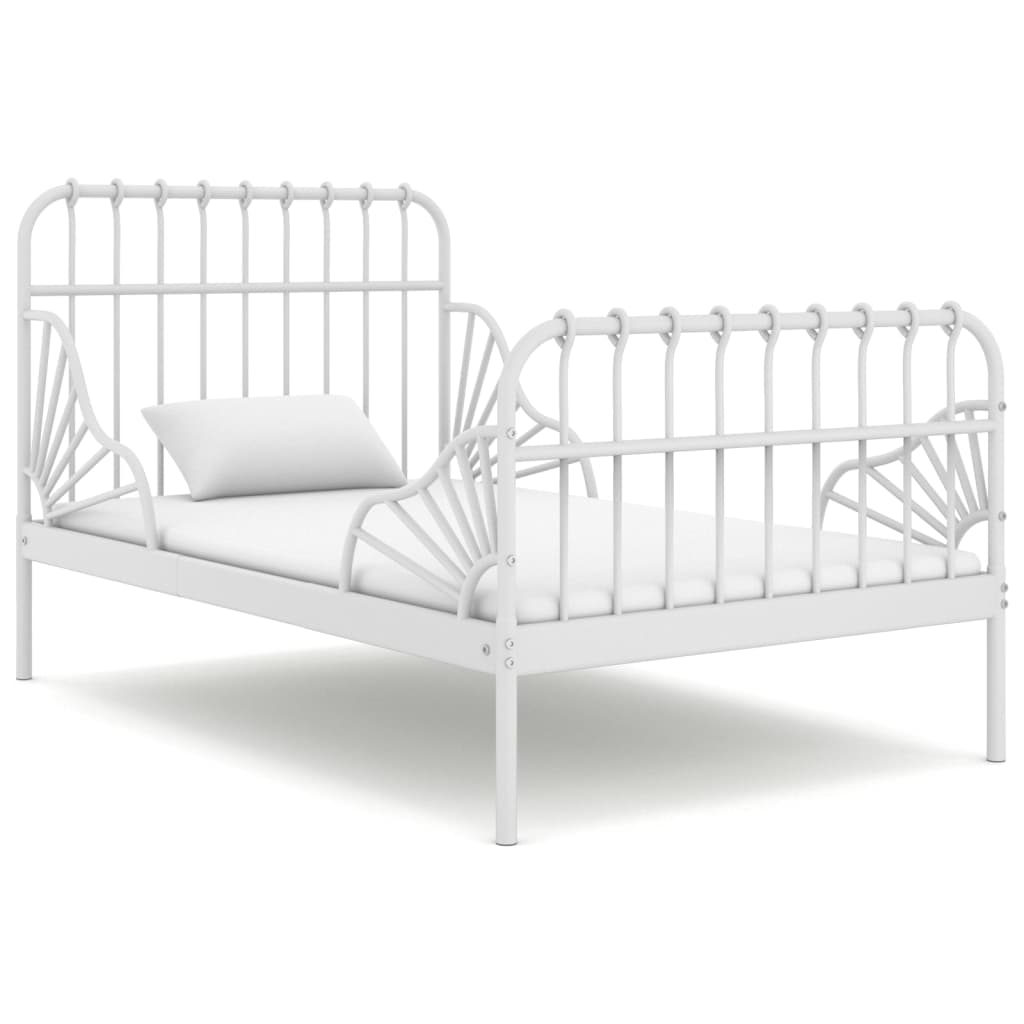 Bedframe verlengbaar metaal 80x130/200 cm