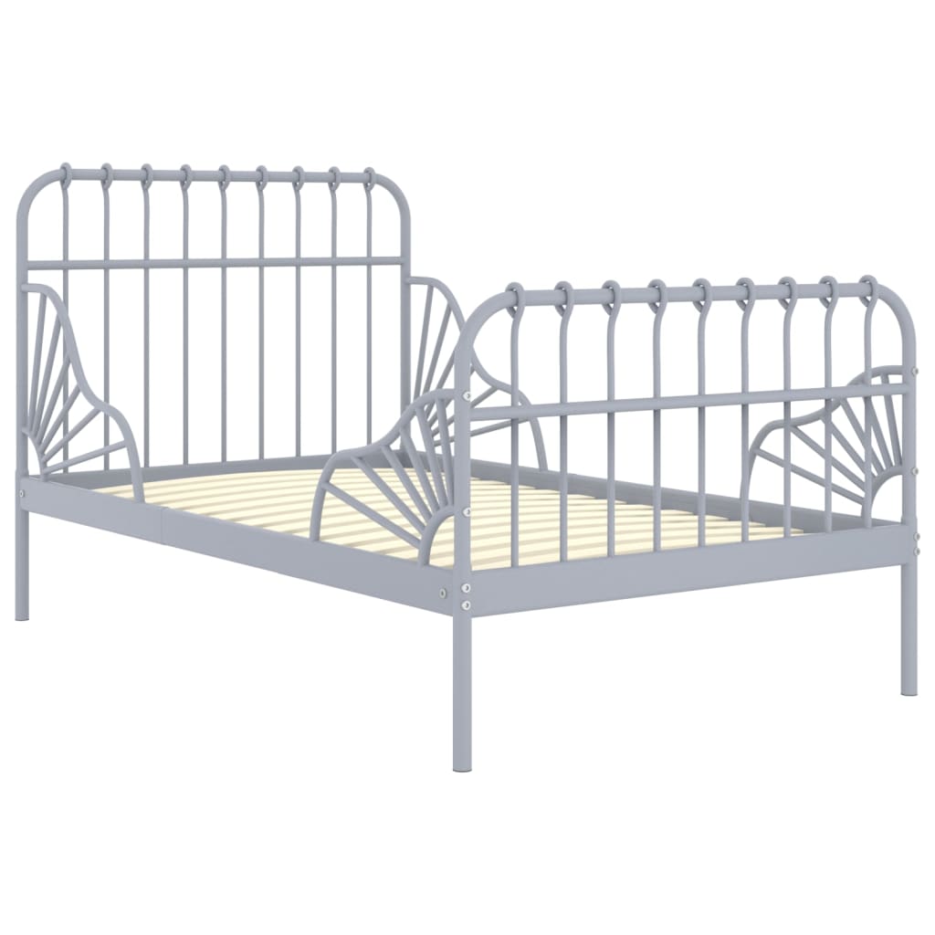 Bedframe verlengbaar metaal 80x130/200 cm