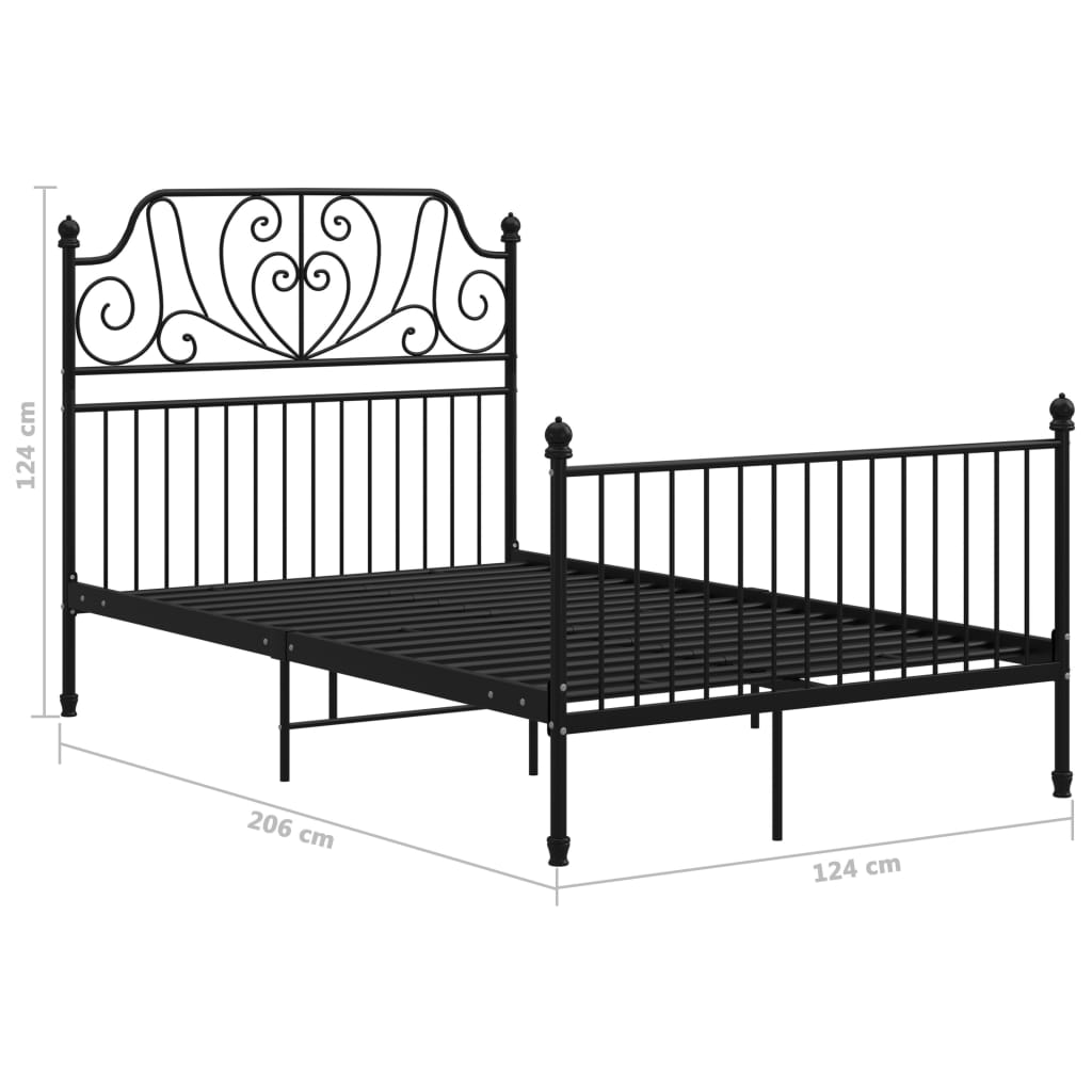 Bedframe metaal 180x200 cm