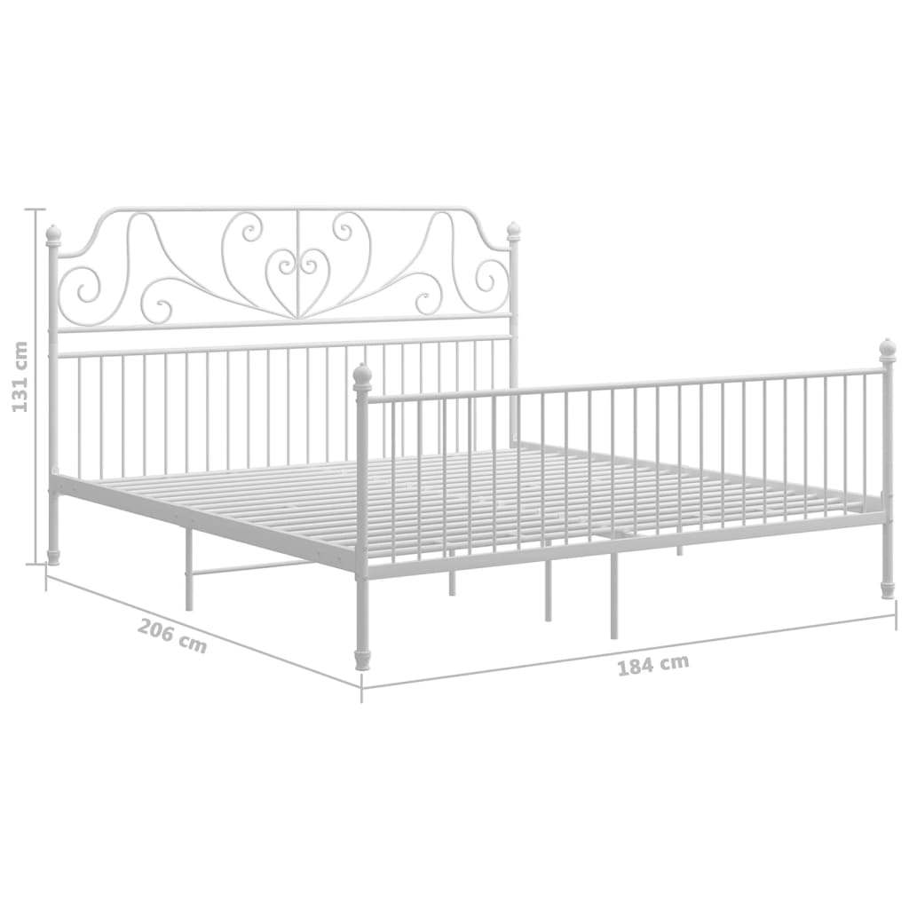 Bedframe metaal 180x200 cm