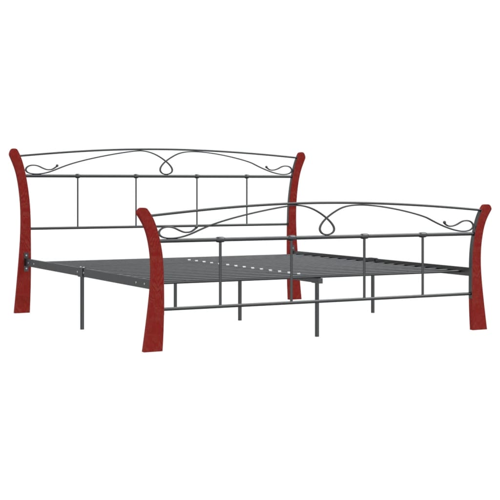 Bedframe metaal zwart 120x200 cm