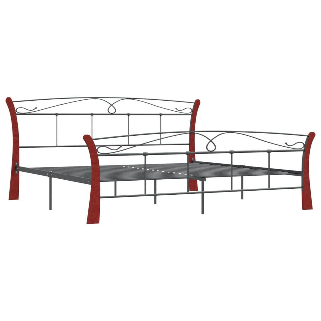 Bedframe metaal zwart 120x200 cm