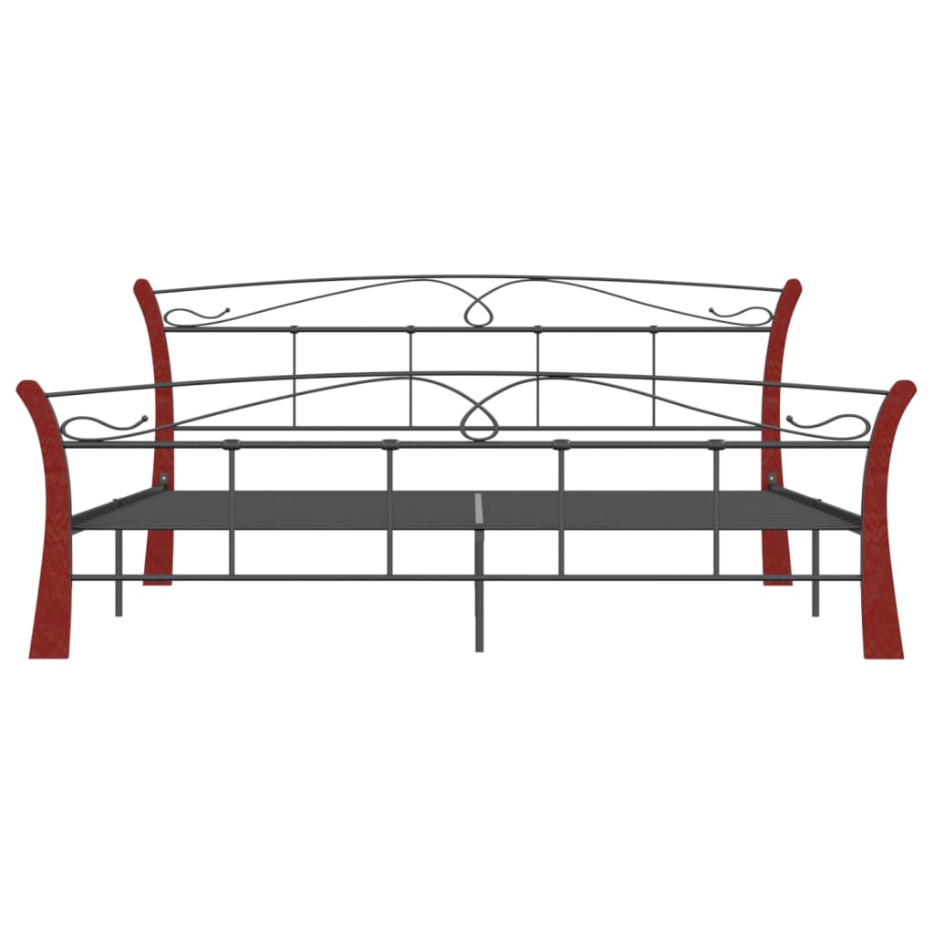 Bedframe metaal zwart 120x200 cm