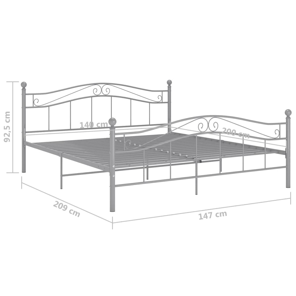 Bedframe metaal 160x200 cm