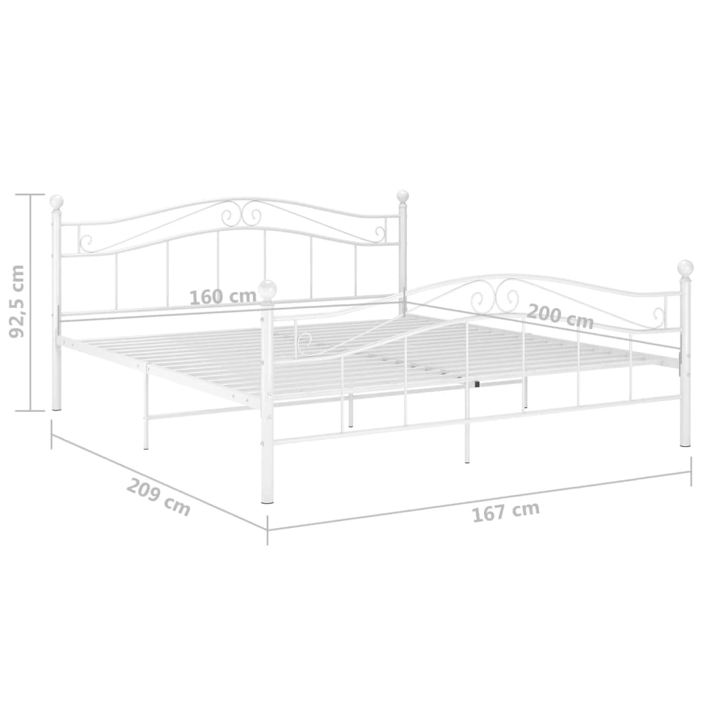 Bedframe metaal 160x200 cm