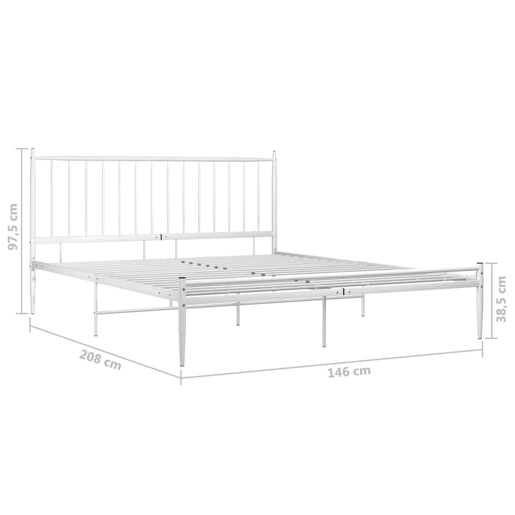 Bedframe metaal 140x200 cm