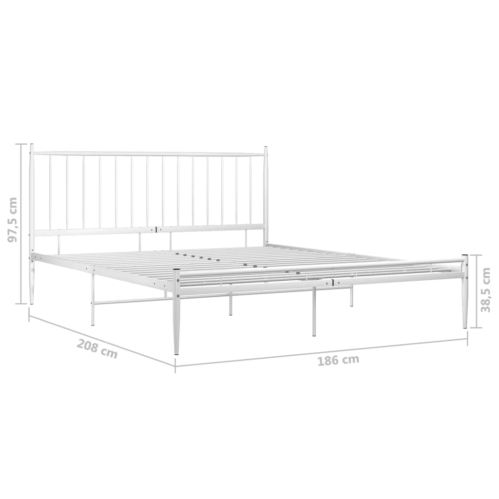 Bedframe metaal 140x200 cm