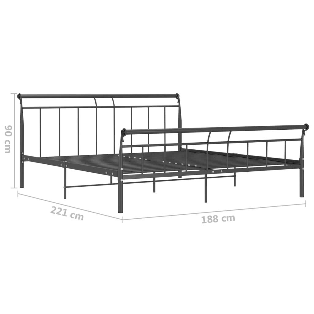 Bedframe metaal 120x200 cm