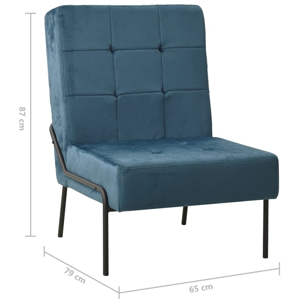 Fauteuil relax 65x79x87 cm velours