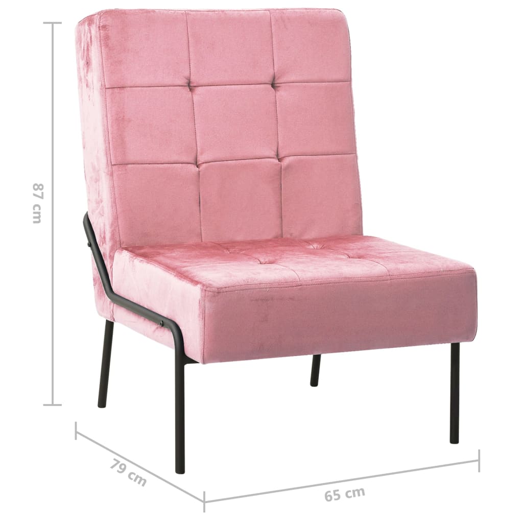 Fauteuil relax 65x79x87 cm velours