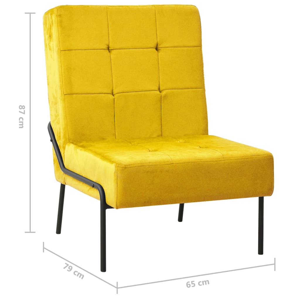 Fauteuil relax 65x79x87 cm velours