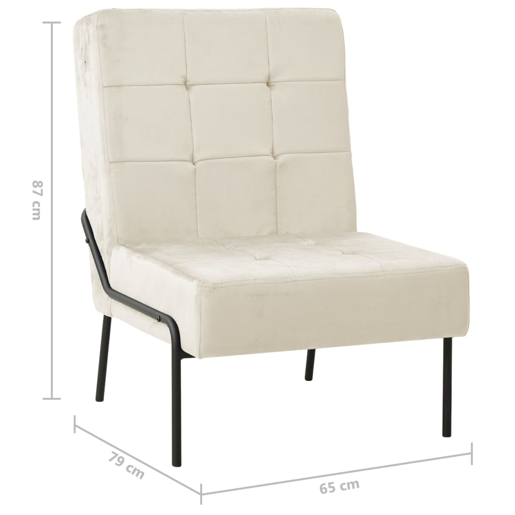 Fauteuil relax 65x79x87 cm velours