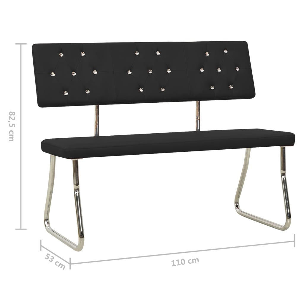 Banc 110 cm cuir artificiel