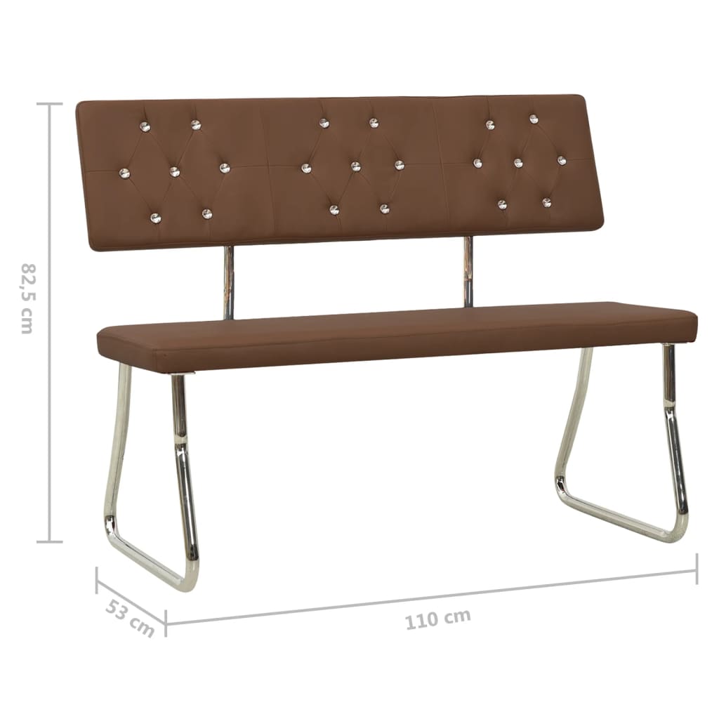 Banc 110 cm cuir artificiel