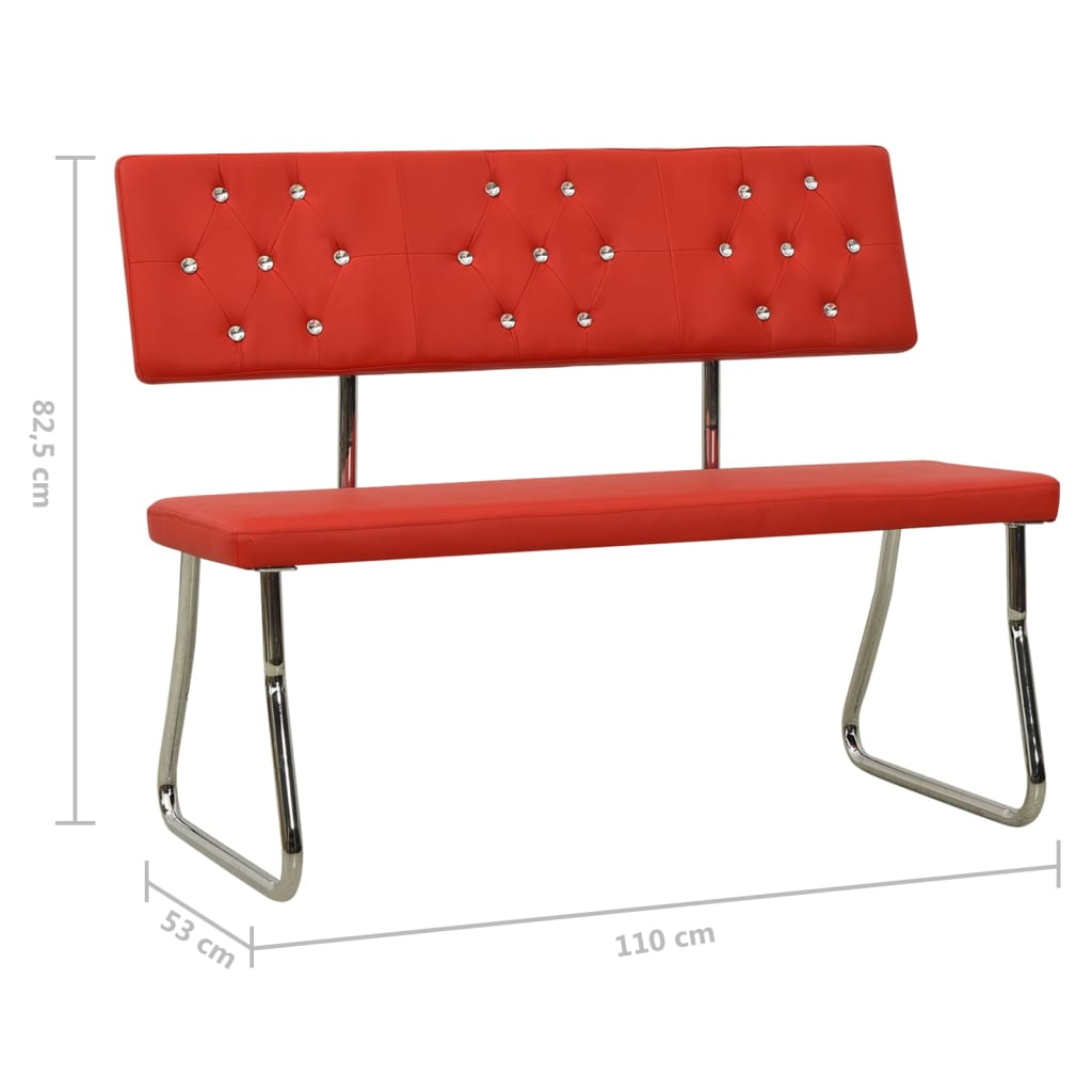 Banc 110 cm cuir artificiel