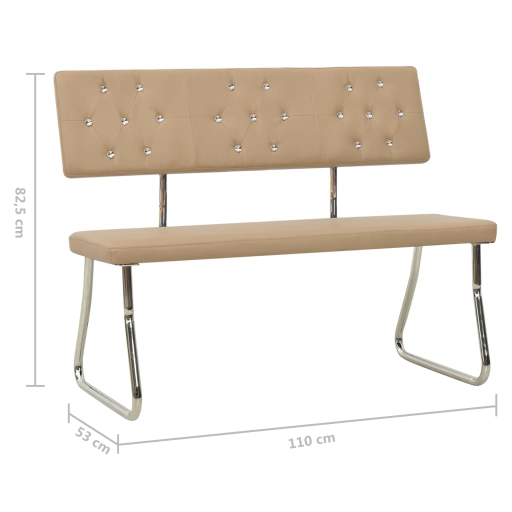 Banc 110 cm cuir artificiel