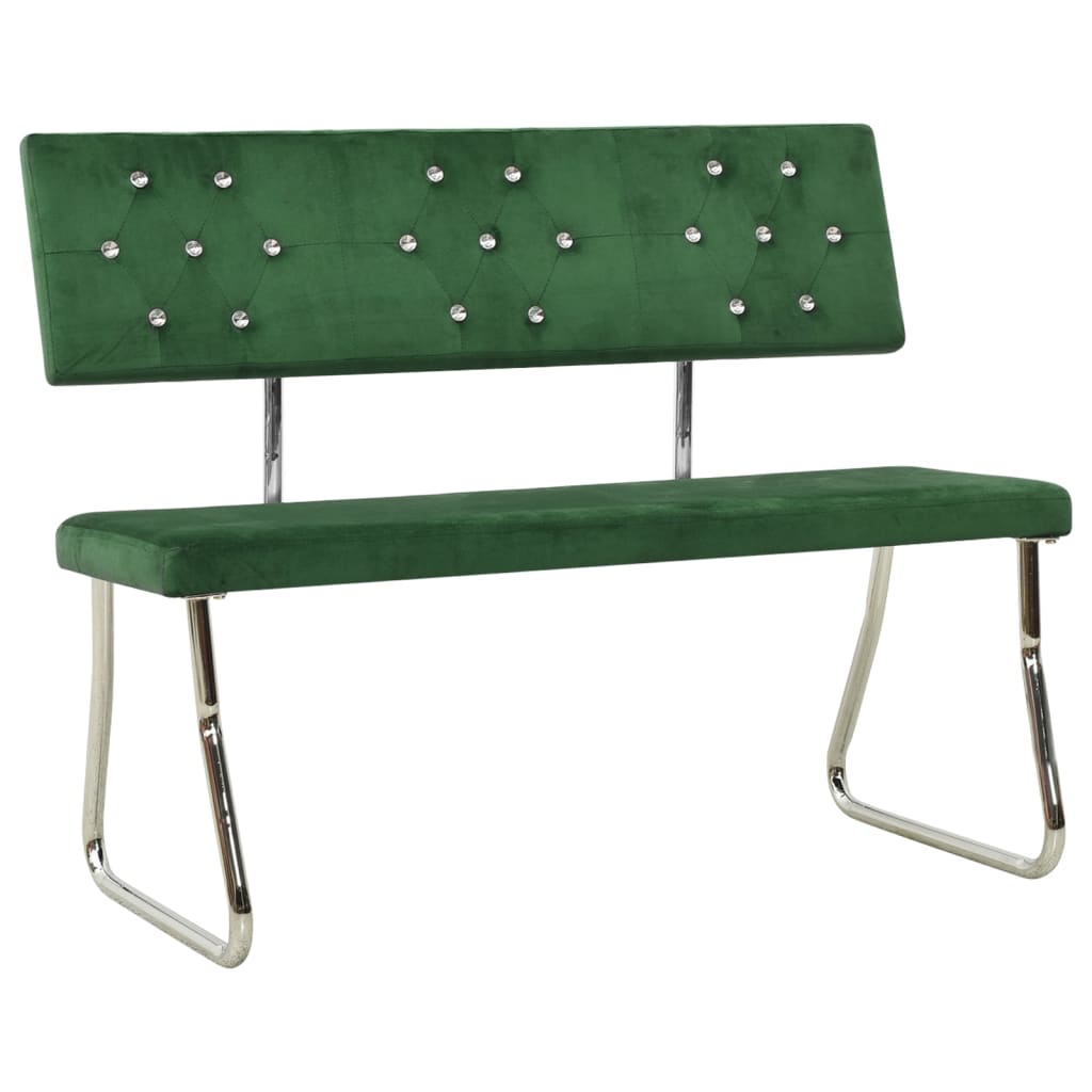 Banc 110 cm velours vert clair