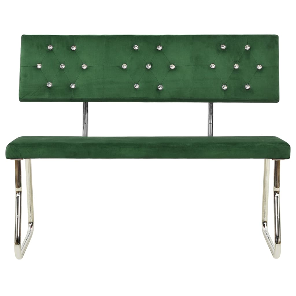 Banc 110 cm velours vert clair