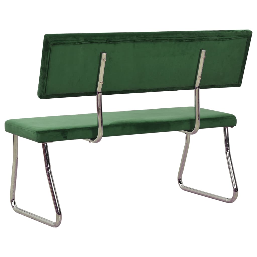 Banc 110 cm velours vert clair