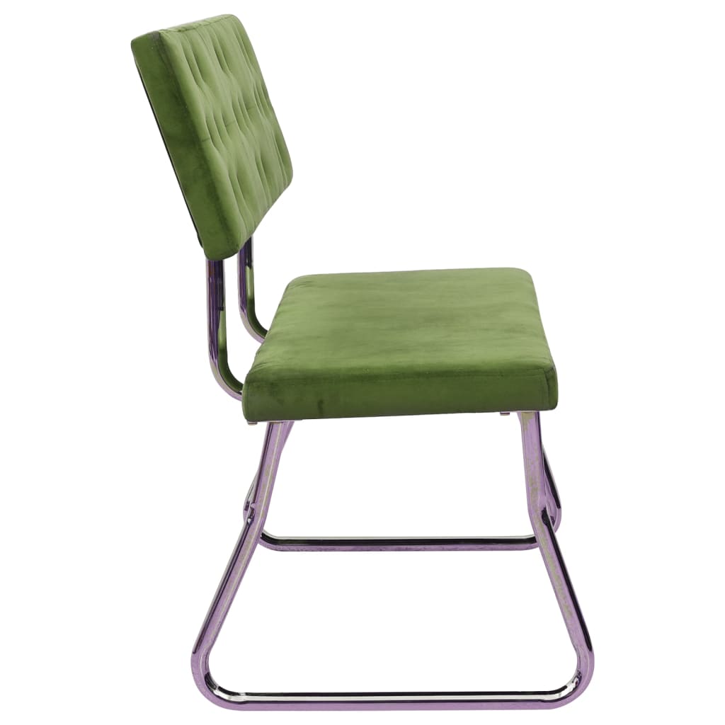 Banc 110 cm velours vert clair