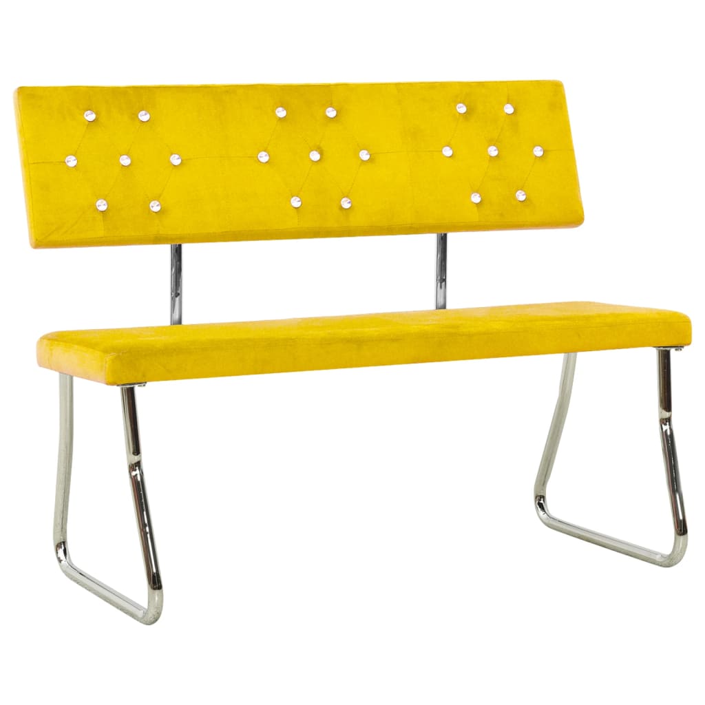 Banc 110 cm velours vert clair