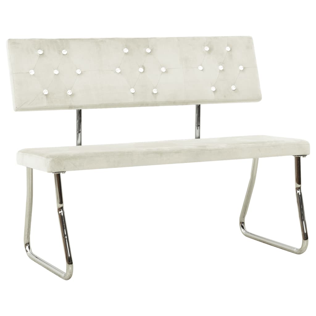 Banc 110 cm velours vert clair