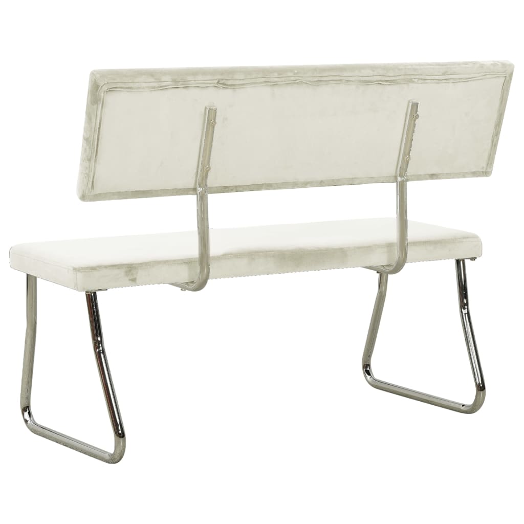 Banc 110 cm velours vert clair