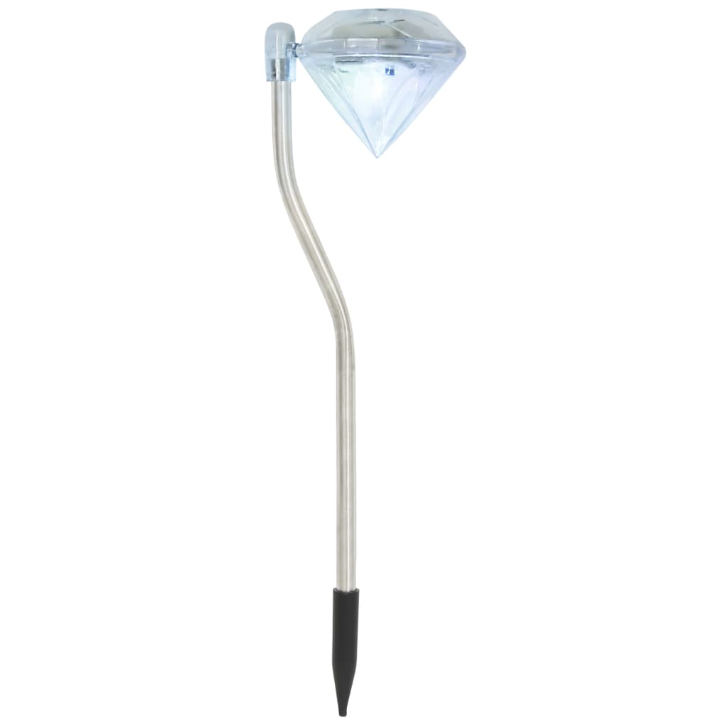 Lampe de jardin LED à énergie solaire 6 pièces 9x7,8x29,5 cm