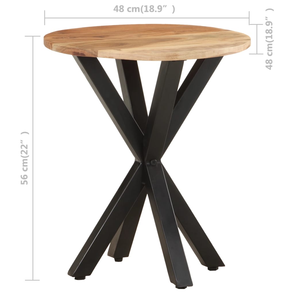 Table d'appoint 48x48x56 cm bois massif recyclé