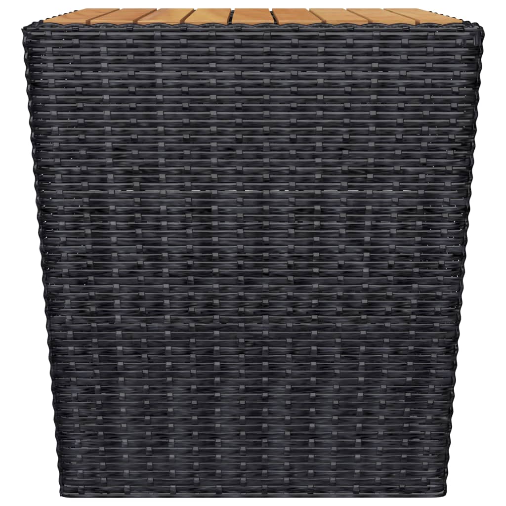 3-delige Bistroset poly rattan acaciahout