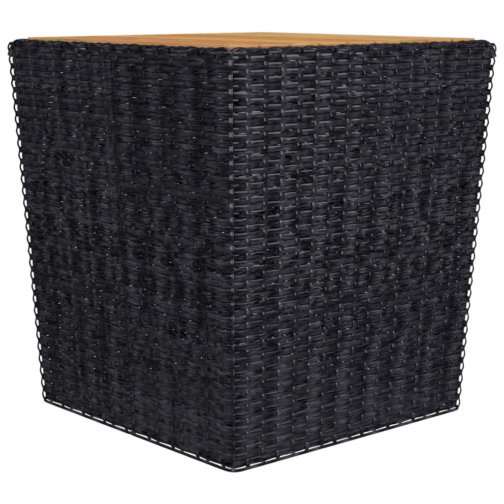 3-delige Bistroset poly rattan acaciahout