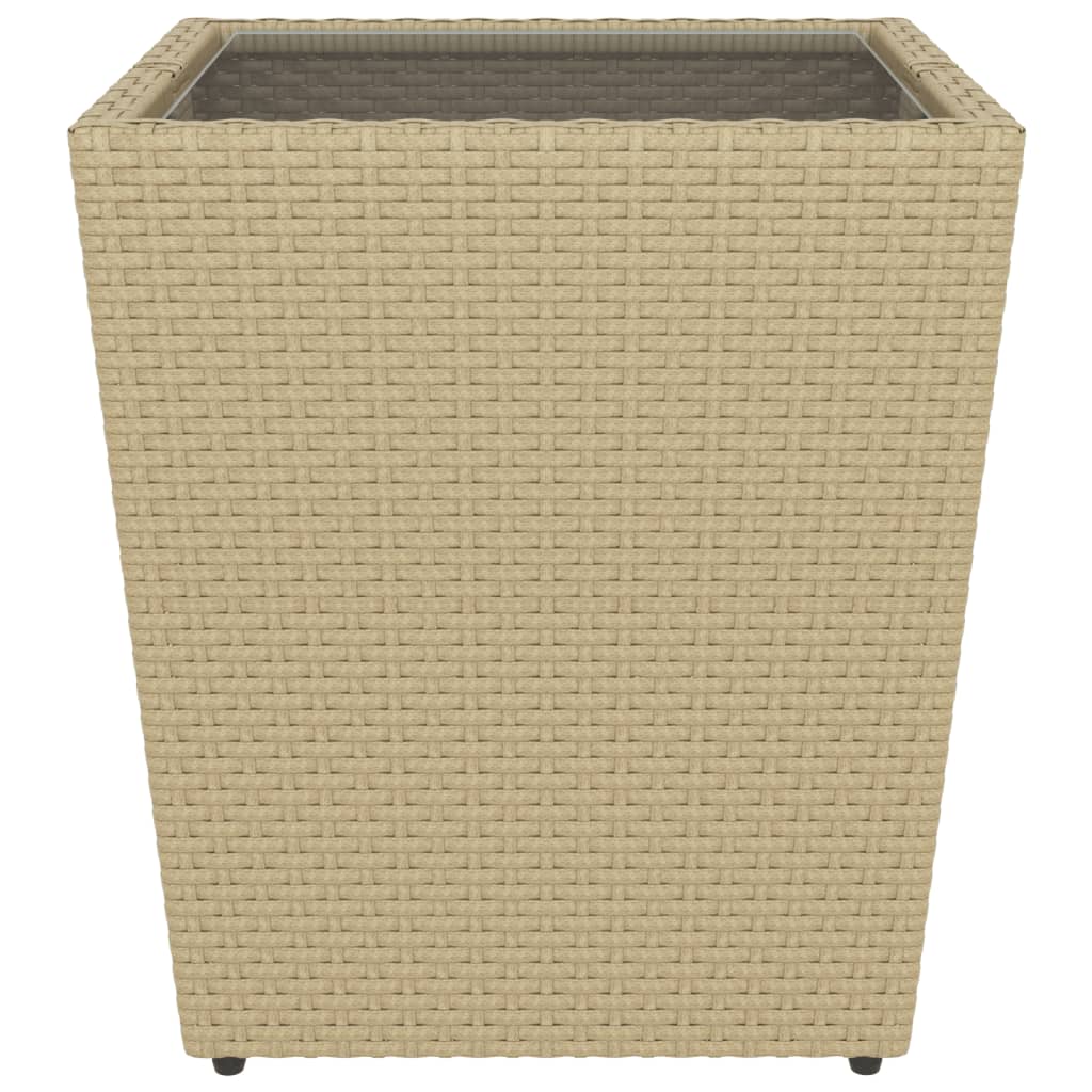 3-delige Bistroset poly rattan gehard glas