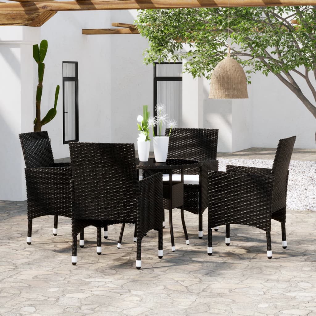 5-delige Tuinset poly rattan