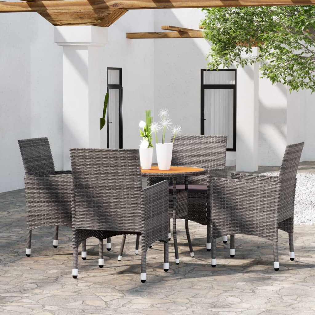 5-delige Tuinset poly rattan