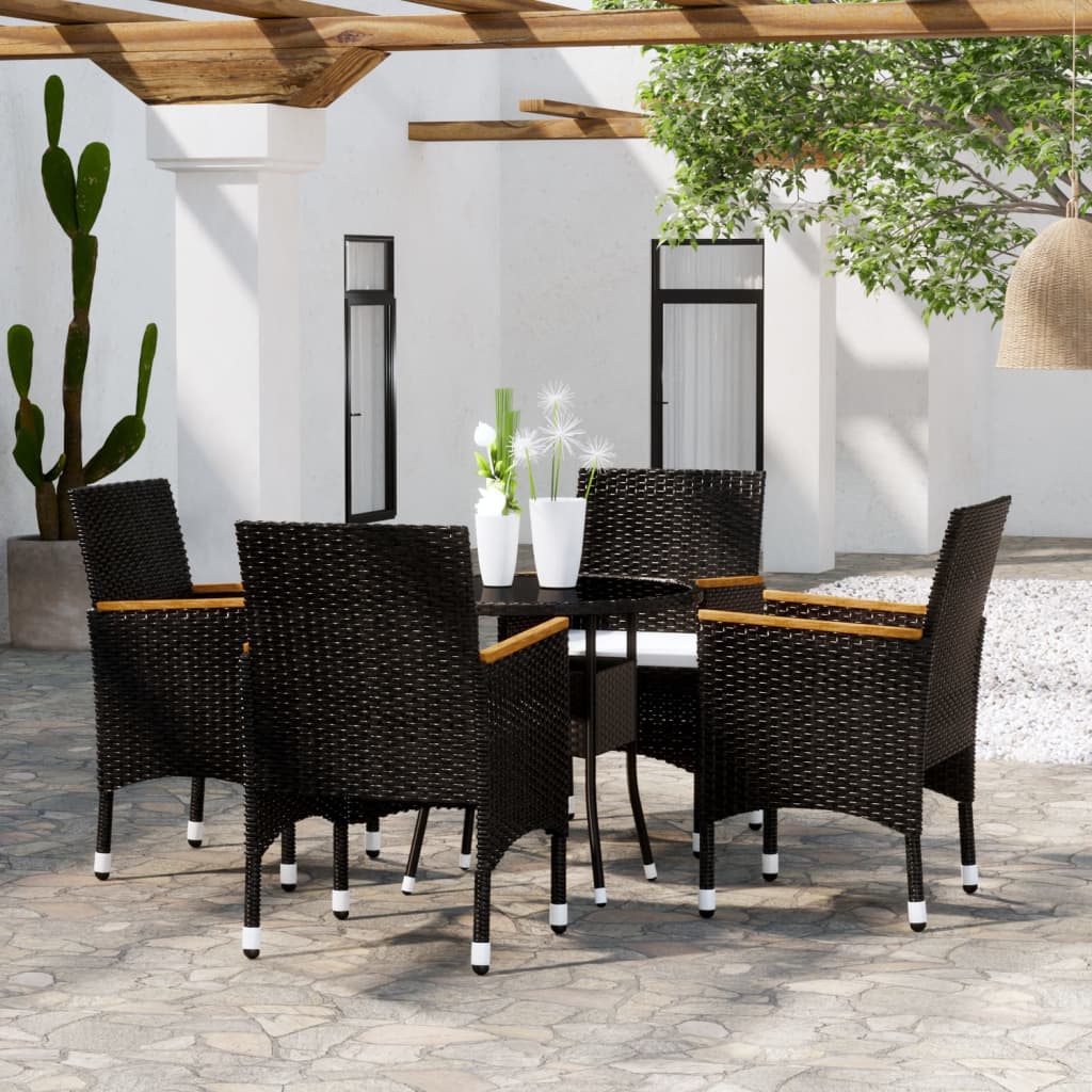 5-delige Tuinset poly rattan