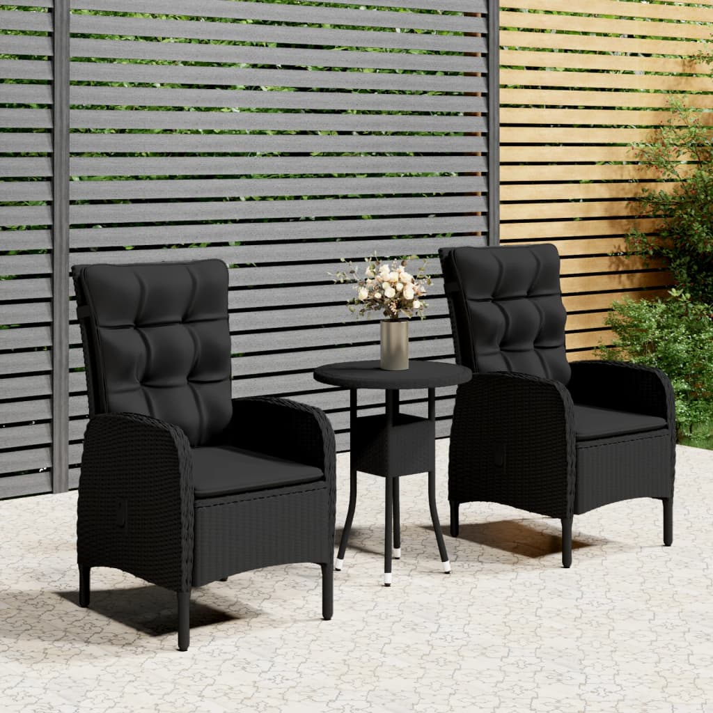 3-delige Bistroset poly rattan