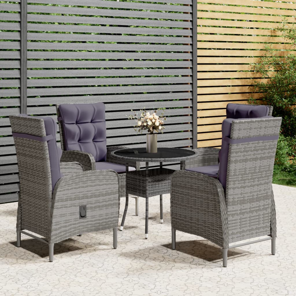 3-delige Bistroset poly rattan