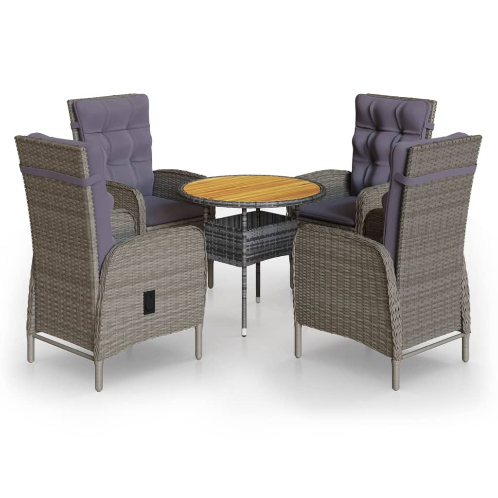 3-piece Bistro set poly rattan