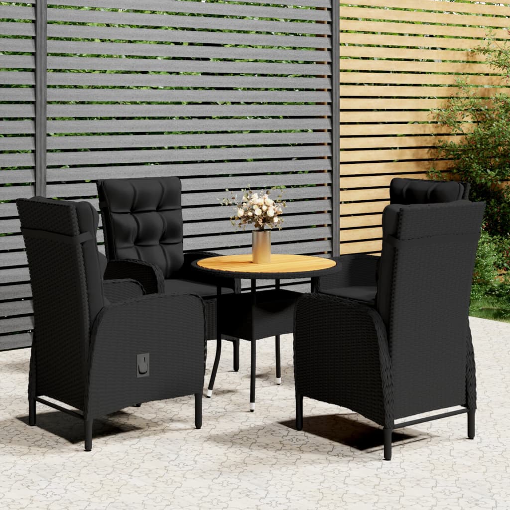 3-piece Bistro set poly rattan