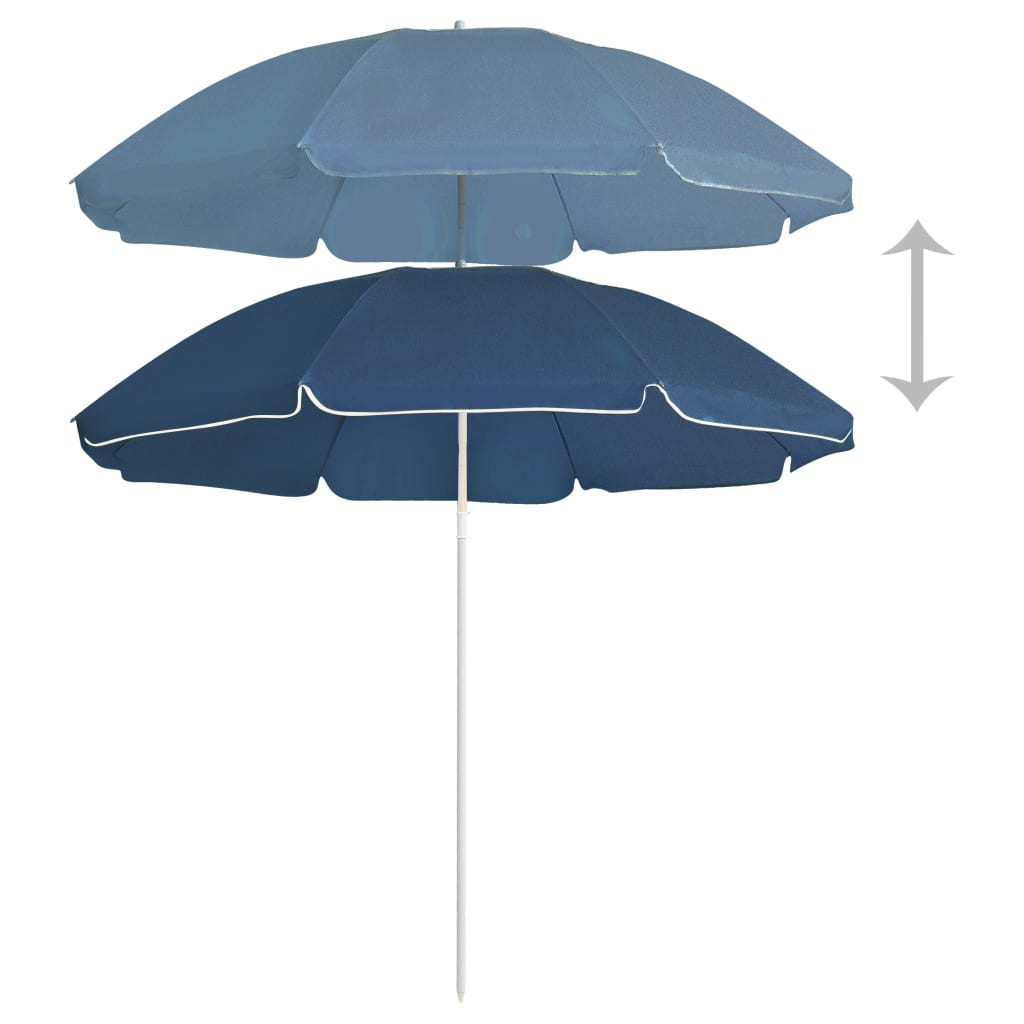 Parasol met stalen paal 180 cm