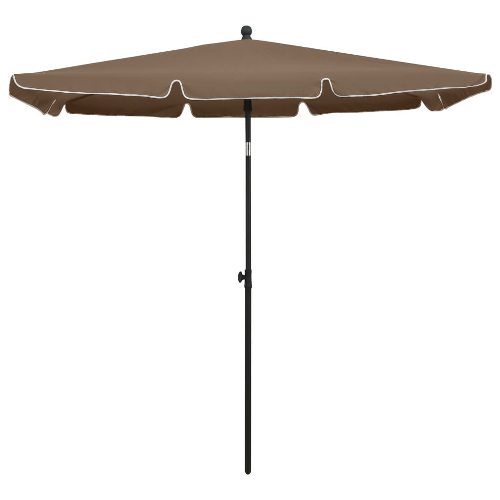 Parasol avec mât 210x140 cm