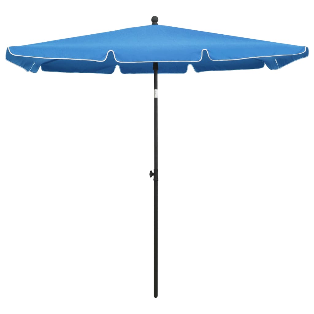 Parasol avec mât 210x140 cm