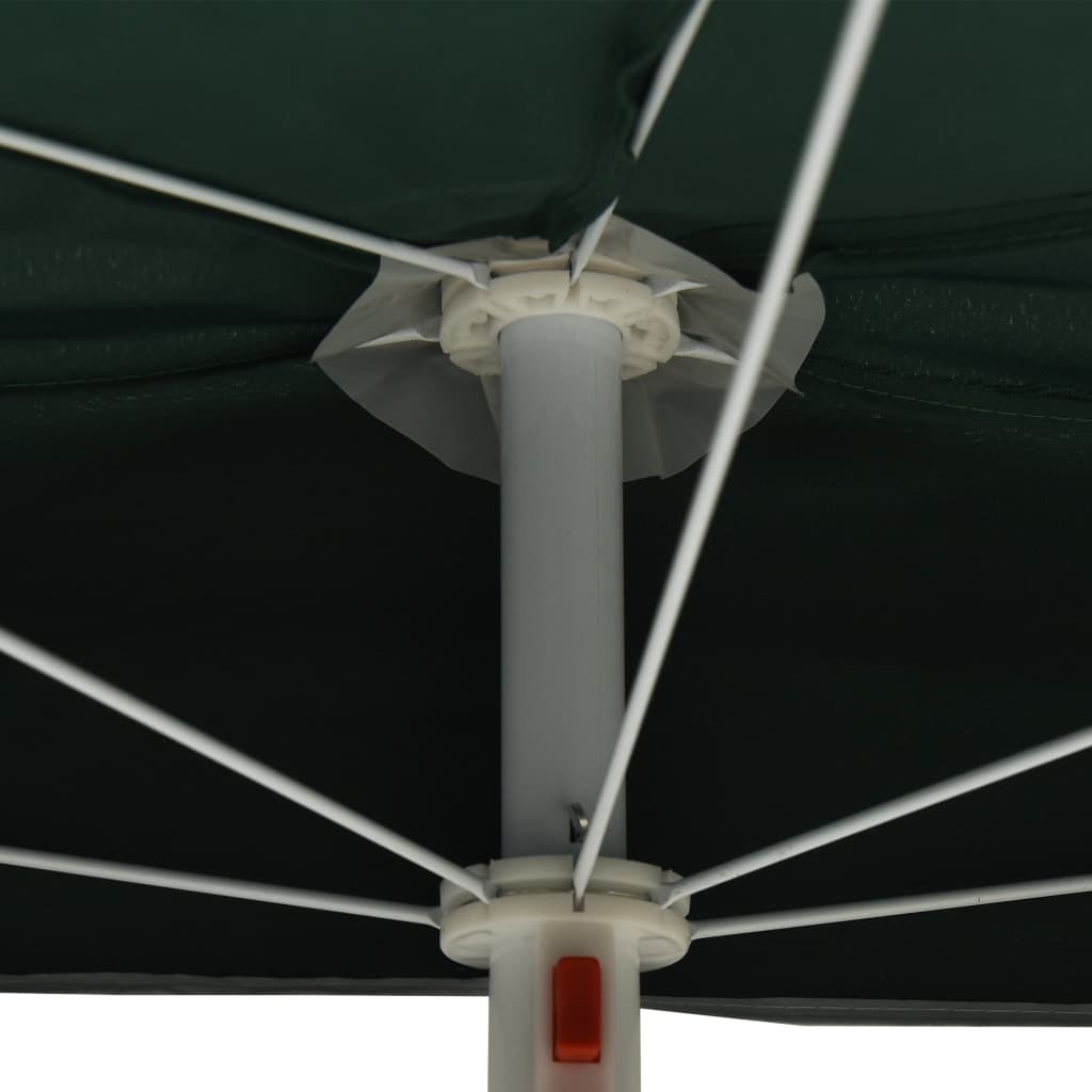 Parasol half met paal 180x90 cm