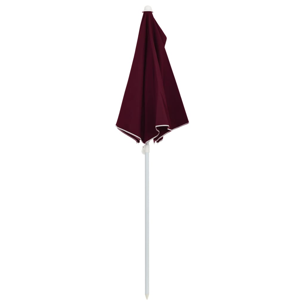 Parasol half met paal 180x90 cm