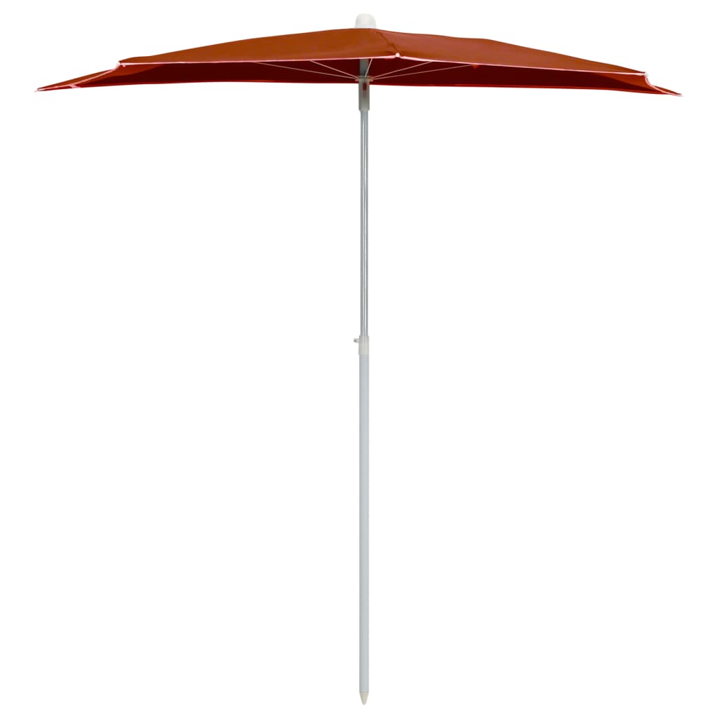 Parasol half met paal 180x90 cm