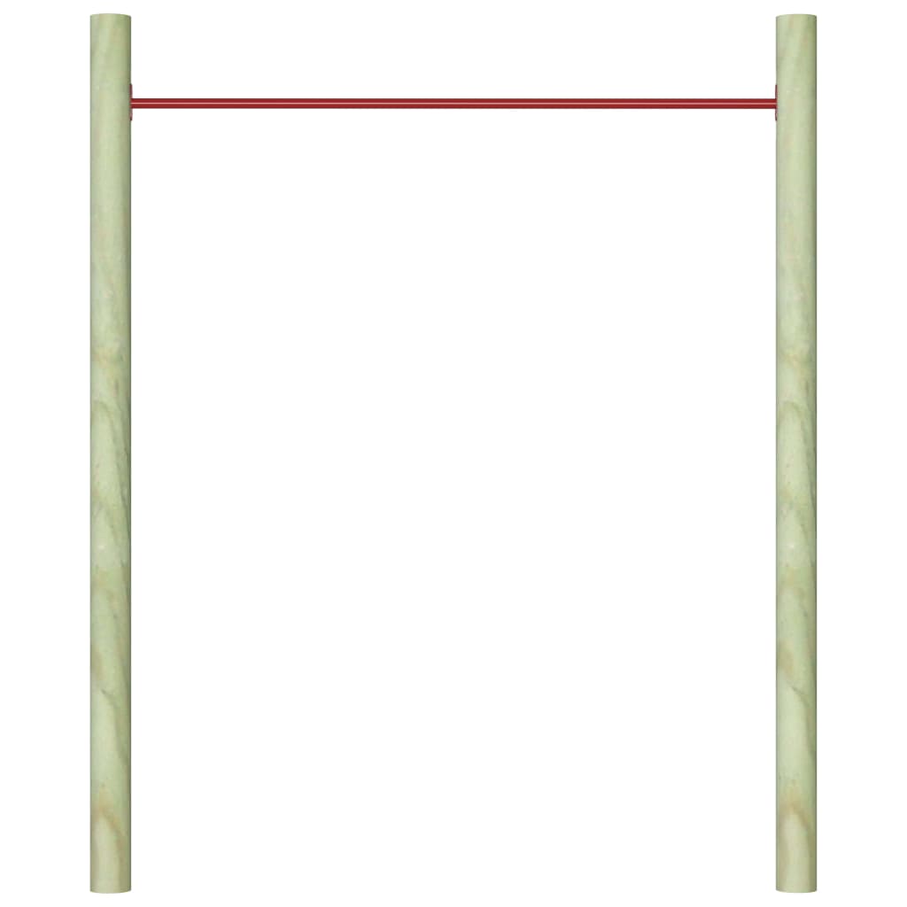 Rekstokken 3 st 125 cm staal rood