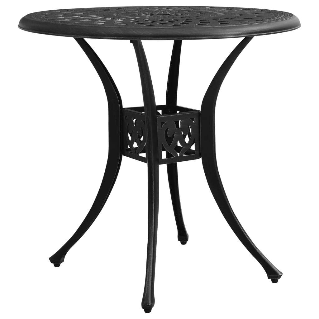 Table de jardin 90x90x74 cm en fonte d'aluminium