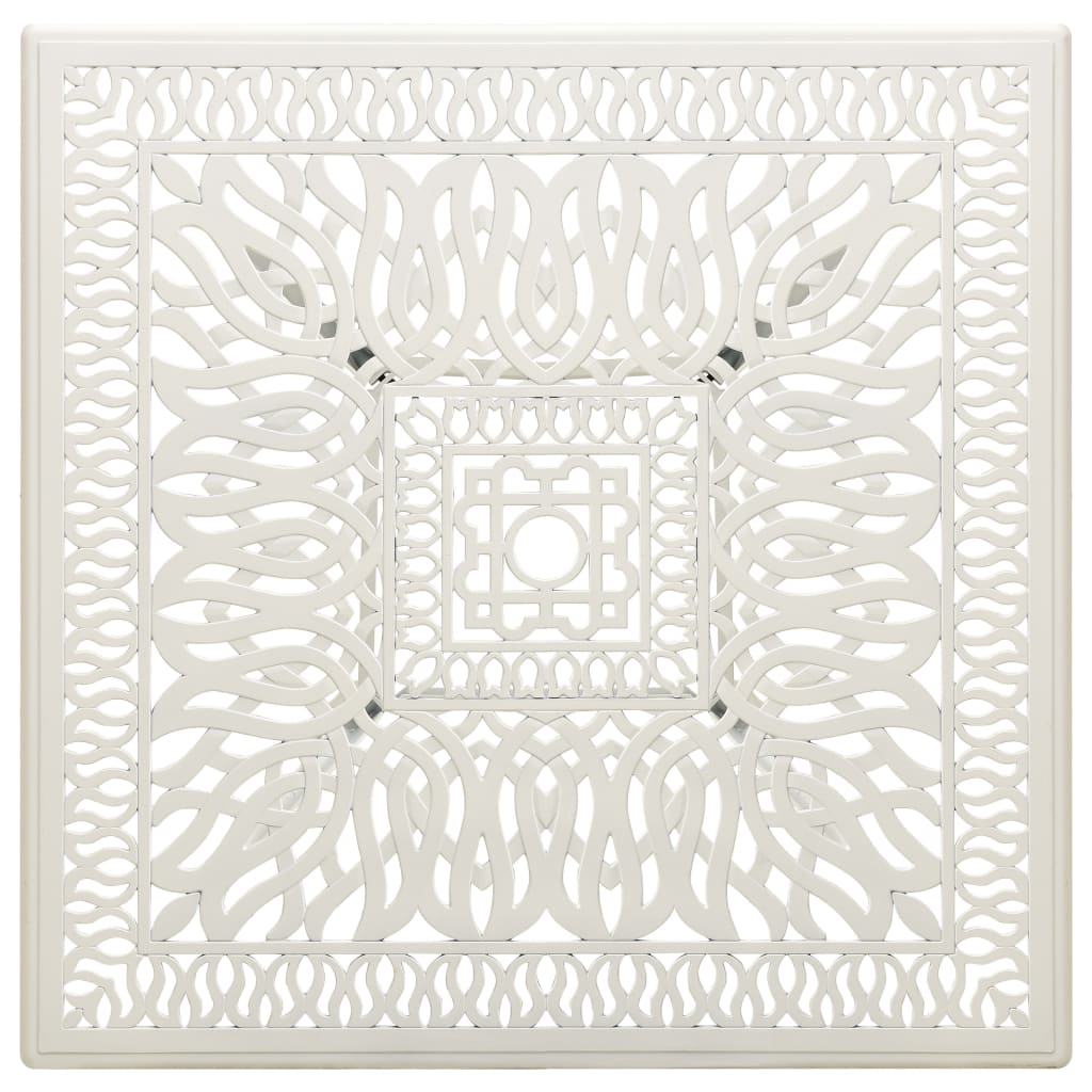 Tuintafel 90x90x73 cm gietaluminium bronskleurig